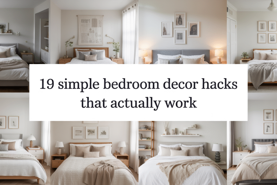 19 Simple Bedroom Decor Hacks That Actually Work