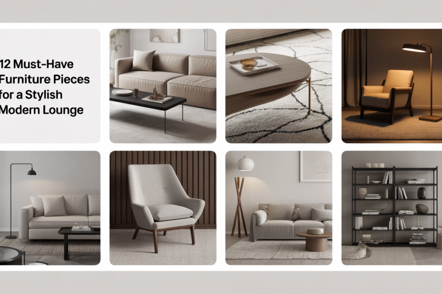 12 Must-Have Furniture Pieces for a Stylish Modern Lounge