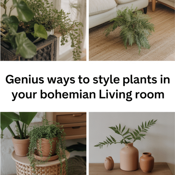 10 Genius Ways to Style Plants in Your Bohemian Living Room