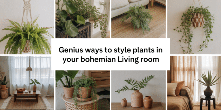 10 Genius Ways to Style Plants in Your Bohemian Living Room
