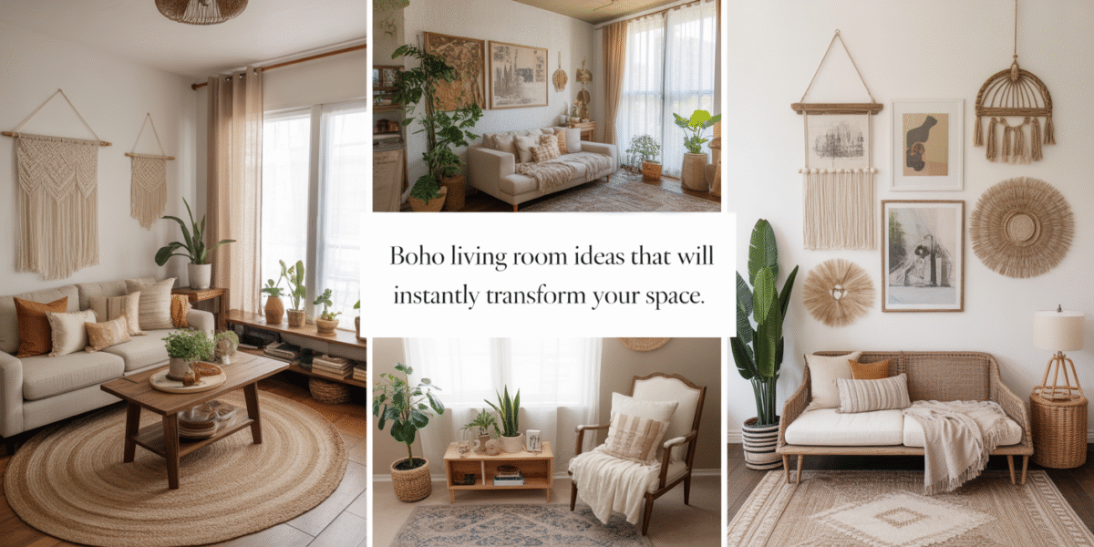 25 Boho Living Room Ideas That Will Instantly Transform Your Space
