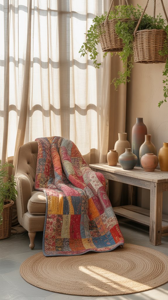 colorful boho home aesthetics