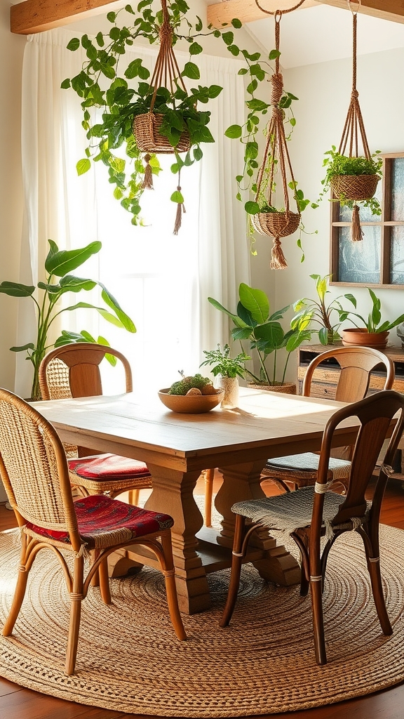 eclectic bohemian dining chairs