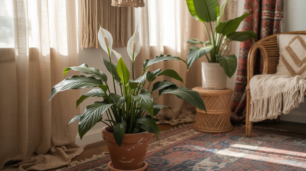 peace lily indoor elegance