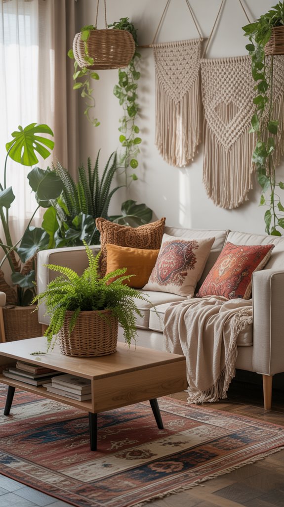 vibrant greenery for boho